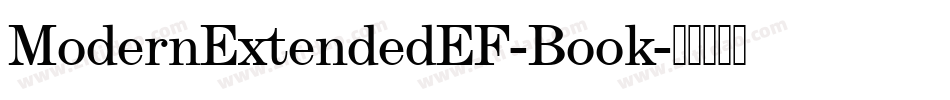 ModernExtendedEF-Book字体转换