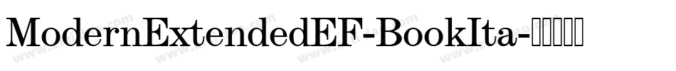 ModernExtendedEF-BookIta字体转换