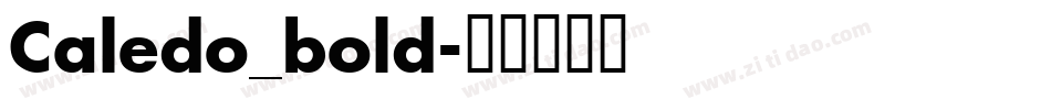 Caledo_bold字体转换