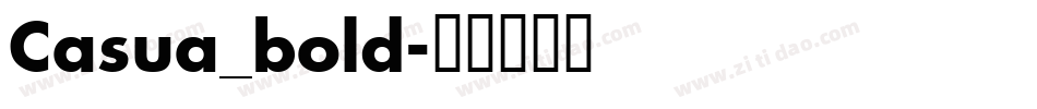 Casua_bold字体转换