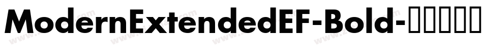 ModernExtendedEF-Bold字体转换