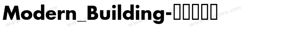 Modern_Building字体转换