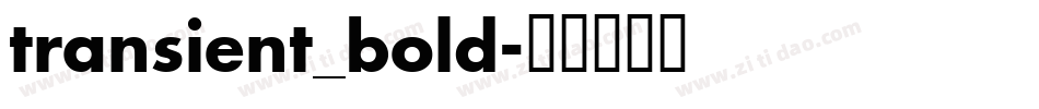 transient_bold字体转换