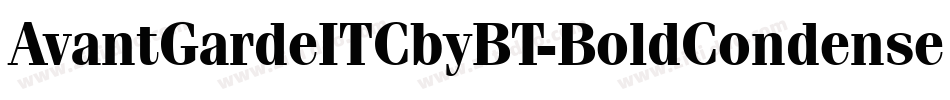 AvantGardeITCbyBT-BoldCondensed字体转换