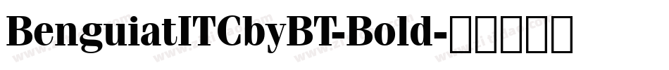 BenguiatITCbyBT-Bold字体转换