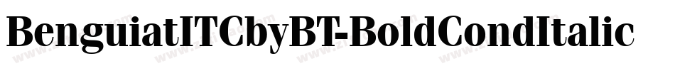 BenguiatITCbyBT-BoldCondItalic字体转换