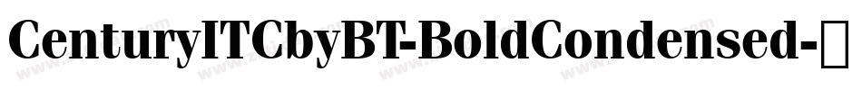 CenturyITCbyBT-BoldCondensed字体转换