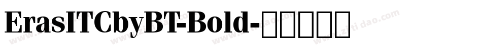 ErasITCbyBT-Bold字体转换
