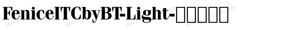 FeniceITCbyBT-Light字体转换