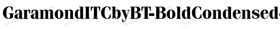 GaramondITCbyBT-BoldCondensed字体转换