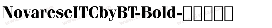 NovareseITCbyBT-Bold字体转换