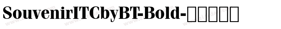 SouvenirITCbyBT-Bold字体转换