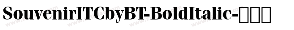 SouvenirITCbyBT-BoldItalic字体转换