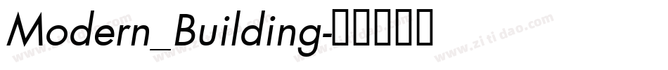 Modern_Building字体转换