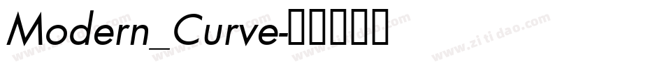 Modern_Curve字体转换