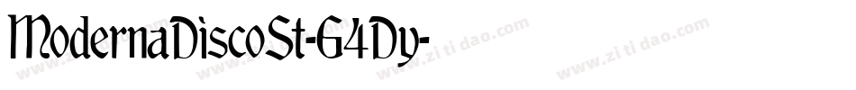 ModernaDiscoSt-G4Dy字体转换
