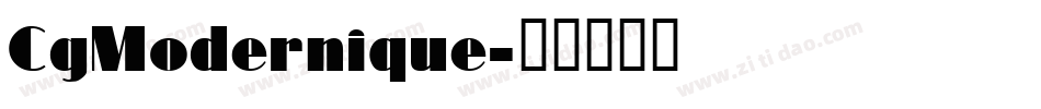 CgModernique字体转换