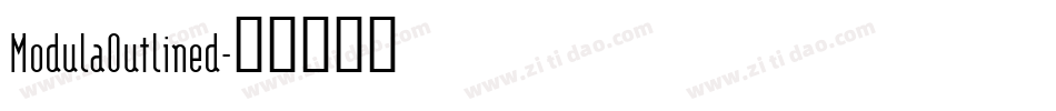 ModulaOutlined字体转换
