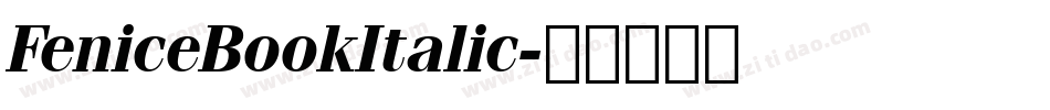 FeniceBookItalic字体转换