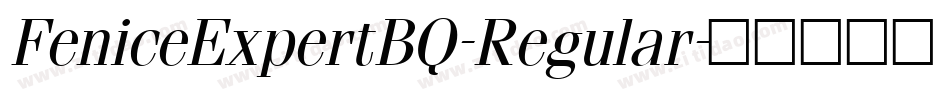 FeniceExpertBQ-Regular字体转换