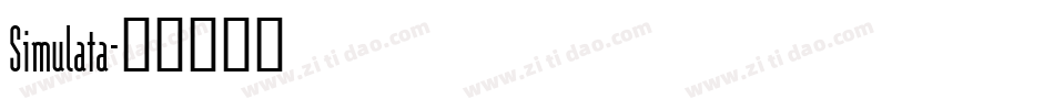 Simulata字体转换