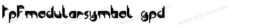 TpfModularSymbol-gpD3字体转换