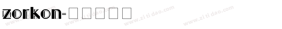 zorkon字体转换