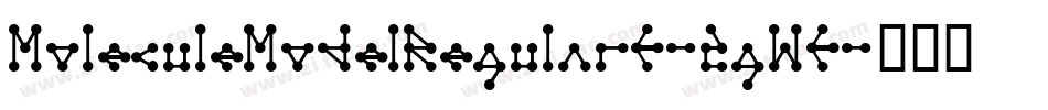 MoleculeModelRegularE-2gW3字体转换