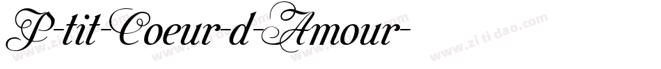 P-tit-Coeur-d-Amour字体转换