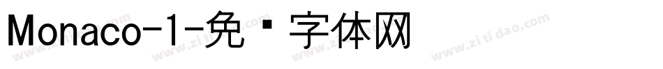 Monaco-1字体转换