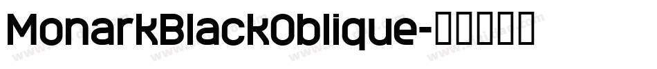 MonarkBlackOblique字体转换