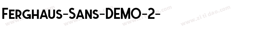 Ferghaus-Sans-DEMO-2字体转换