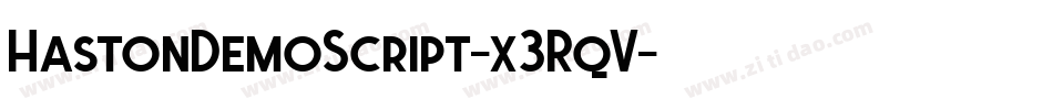 HastonDemoScript-x3RqV字体转换