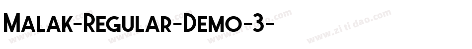 Malak-Regular-Demo-3字体转换