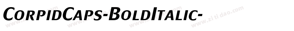 CorpidCaps-BoldItalic字体转换