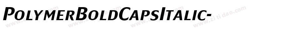 PolymerBoldCapsItalic字体转换