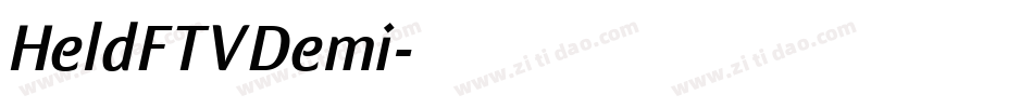 HeldFTVDemi字体转换