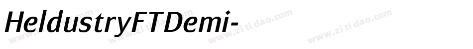 HeldustryFTDemi字体转换