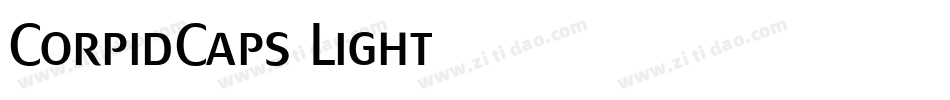 CorpidCaps-Light字体转换