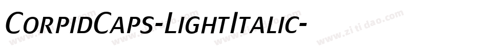 CorpidCaps-LightItalic字体转换