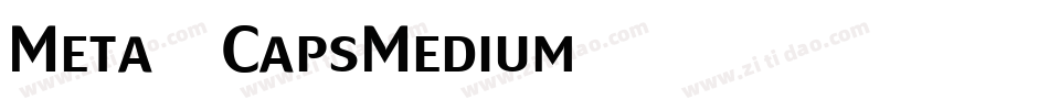 Meta-CapsMedium字体转换