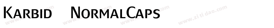 Karbid-NormalCaps字体转换