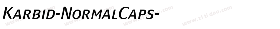 Karbid-NormalCaps字体转换