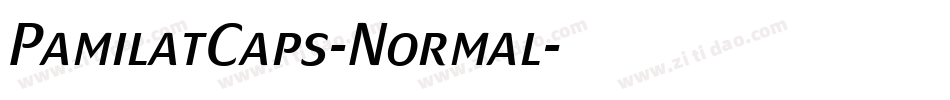 PamilatCaps-Normal字体转换