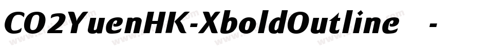 CO2YuenHK-XboldOutline转换器字体转换