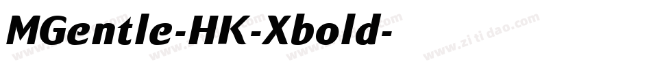 MGentle-HK-Xbold字体转换