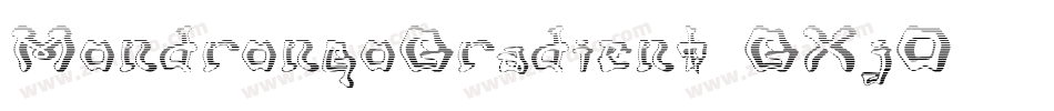 MondrongoGradient-GXjO字体转换
