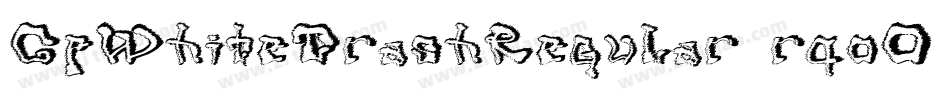 CfWhiteTrashRegular-rqoO字体转换