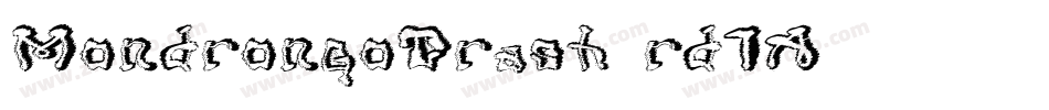 MondrongoTrash-rd1A字体转换