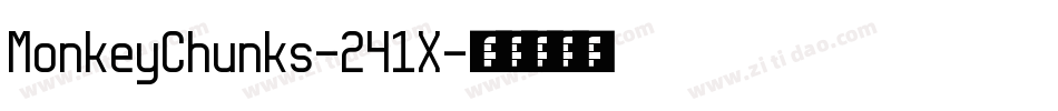 MonkeyChunks-241X字体转换